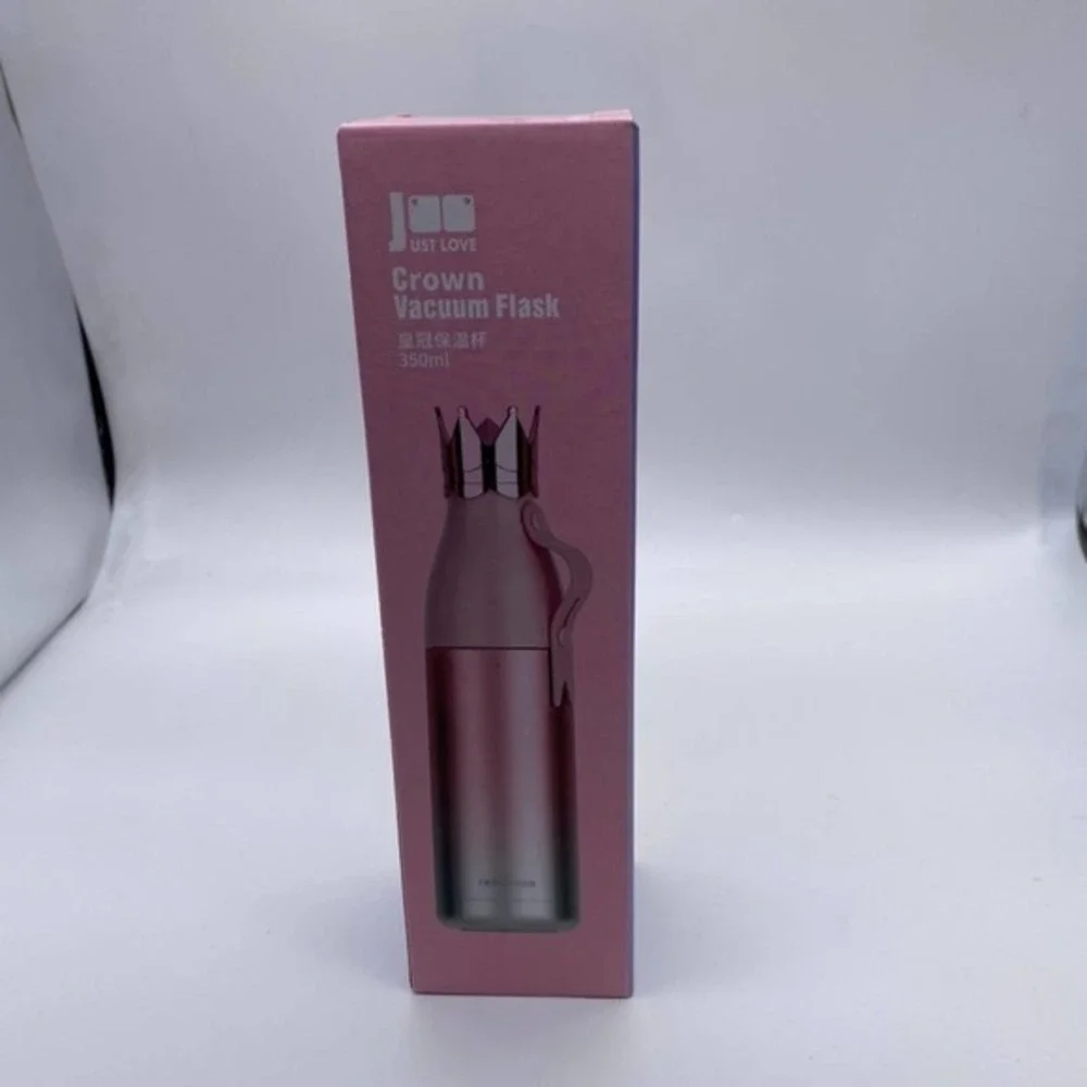 Crowned Insulation Mug Unisex 240ml Rose Gold Princesscore Aesthetic